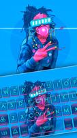 ثيم لوحة المفاتيح Cyberpunk Bu الملصق