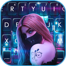 Фон клавиатуры Cyberpunk Mask  APK