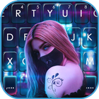 Fond de clavier Cyberpunk Mask icône