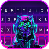 خلفية الكيبورد Cyberpunk Neon  أيقونة