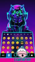 خلفية الكيبورد Cyberpunk Neon  تصوير الشاشة 2