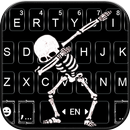 Fond de clavier Dabbing Skull APK
