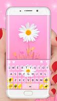 ثيم لوحة المفاتيح Daisy Flower الملصق