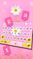 Tema Keyboard Daisy Flower imagem de tela 2