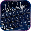 Dark Blue Heartbeat Keyboard T