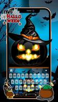 Фон клавиатуры Dark Pumpkin Wi постер
