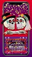 Tema Keyboard Day of the Dead Cartaz