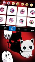 Фон клавиатуры Demon Kitten скриншот 2