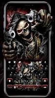 Death Skull Guns Keyboard Theme poster