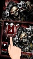 Death Skull Guns Keyboard Theme screenshot 1