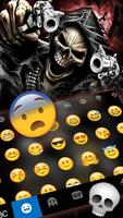 Death Skull Guns Keyboard Theme screenshot 2