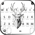 Tema Keyboard Deer Draw ícone