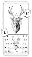 Tema Keyboard Deer Draw Cartaz