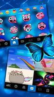 Neon Butterfly 主题键盘 截图 3