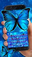 Teclado Neon Butterfly Cartaz