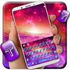 Thème de clavier Delicate Galaxy icône