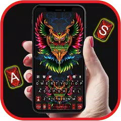 最新版、クールな Devil Owl のテーマキーボード アプリダウンロード