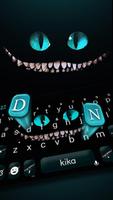 پوستر Cheshire Devil Cat Smile Keyboard
