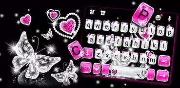 Diamond Butterfly Hearts Tema 