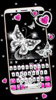Poster Diamond Butterfly Hearts