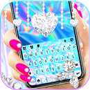 Fundo do Teclado Diamond Laser APK