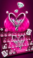 Tema Keyboard Diamond Purse screenshot 1