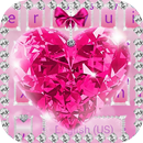 Diamond Pink Love Teclado APK