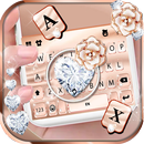 Fundo do Teclado Diamond Rose  APK