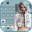 Digital Cool Girl Keyboard Bac APK