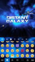 Distant Galaxy Kika EmojiTheme 스크린샷 1