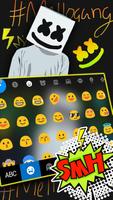 Tema Keyboard Dj Music Doodle imagem de tela 2