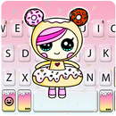 Donut Baby Girl Klavye Teması APK