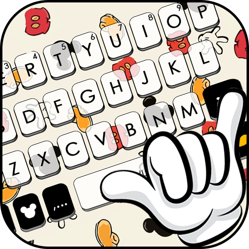 Tema Keyboard Doodle Cartoon