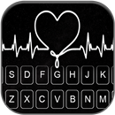 خلفية الكيبورد Doodle Heart Be APK