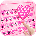 Teclado Doodle Love Pink ícone