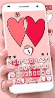 Thème de clavier Doodle Love Affiche