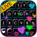 Tema Keyboard Doodle Neon Hear APK