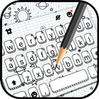 ikon Tema Keyboard Doodle Sms