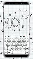 Doodle Sms Keyboard Theme poster