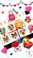 Hình nền bàn phím Doodle Red H ảnh chụp màn hình 3