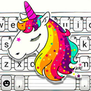 Doodle Unicorn Klavye Teması APK