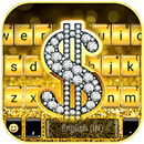 Dollar Gold Glitter Keyboard T APK