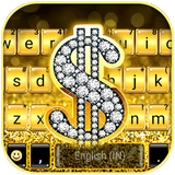 Dollar Gold Glitter icon