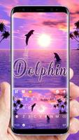پوستر تم صفحه کليد Dolphin Sunset