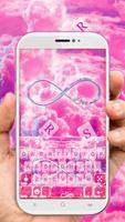 ثيم لوحة المفاتيح Dreamy Pink  الملصق