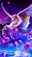 Teclado Dreamy Wing Unicorn Cartaz