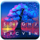 最新版、クールな Dreamy Tree のテーマキーボード アイコン