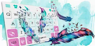 Tema de teclado Dreamy Feathers