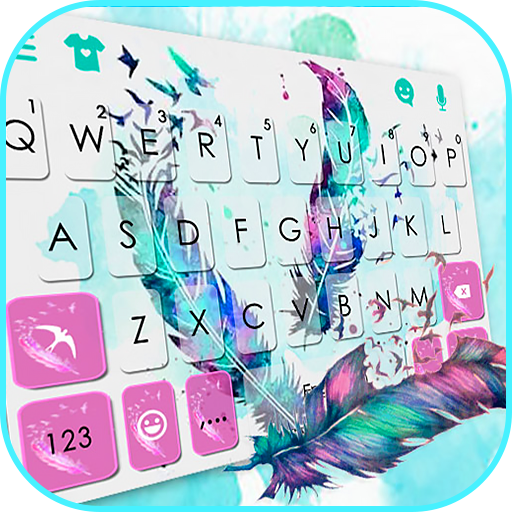 Tema de teclado Dreamy Feathers