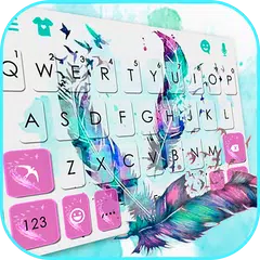 download Dreamy Feathers Tema Tastiera APK